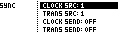 midi sync menu